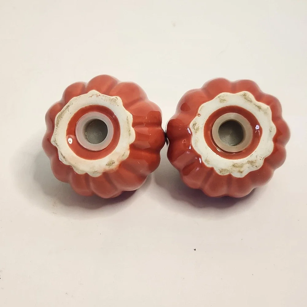 Ceramic Pumpkin Salt and Pepper Shakers Set Fall Autumn Thanksgiving Table Decor